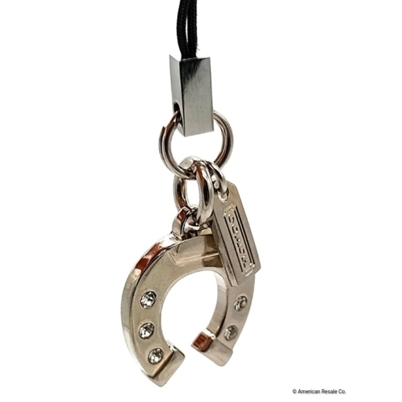 JUST IN! COACH Lucky Horshoe Fob Lanyard, Phone or Purse Charm Add to Keychain - Picture 1 of 8